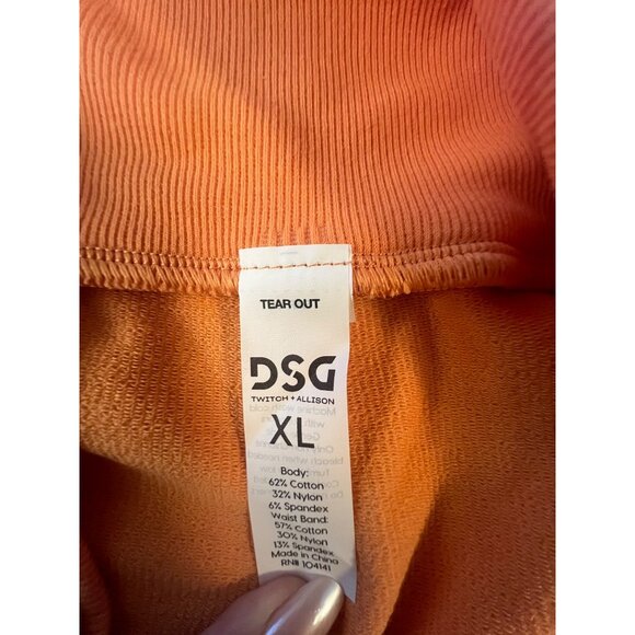 Womens Seamless‎ Shortie Light Orange Cotton Spandex Shorts XL By DSG - Picture 6 of 9